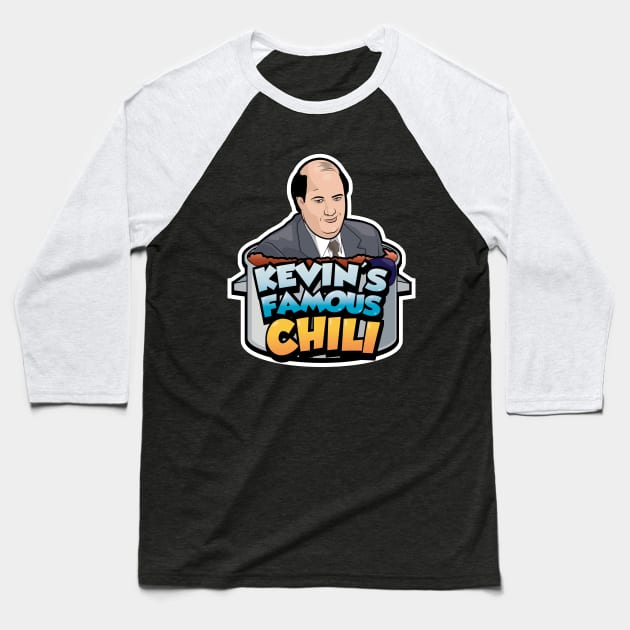 Kevin's Famous Chili Baseball T-Shirt by tvshirts